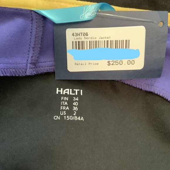 NWT Halti Purple Nordic Fitted Jacket Sz-2 - Picture 10 of 10